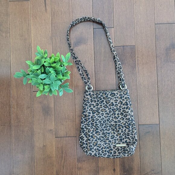 NINE WEST LEOPARD PRINT VINTAGE MINI SHOULDER BAG - Picture 1 of 4